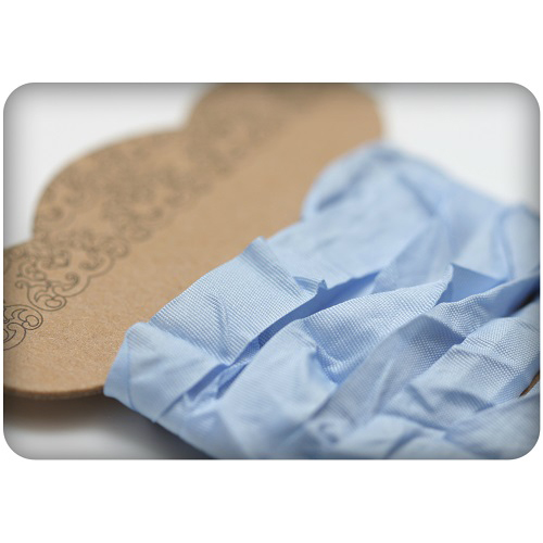 Шебби лента Scrapberrys 1 см, цвет небесно-голубая