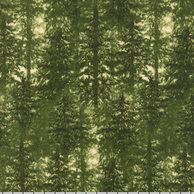 Ткань лоскутная фланелевая 50 х 55 см "Timber lodge flannel", лес