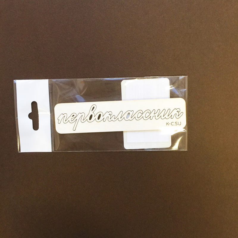 Чипборд "Надписи первоклассник №4 подпись"