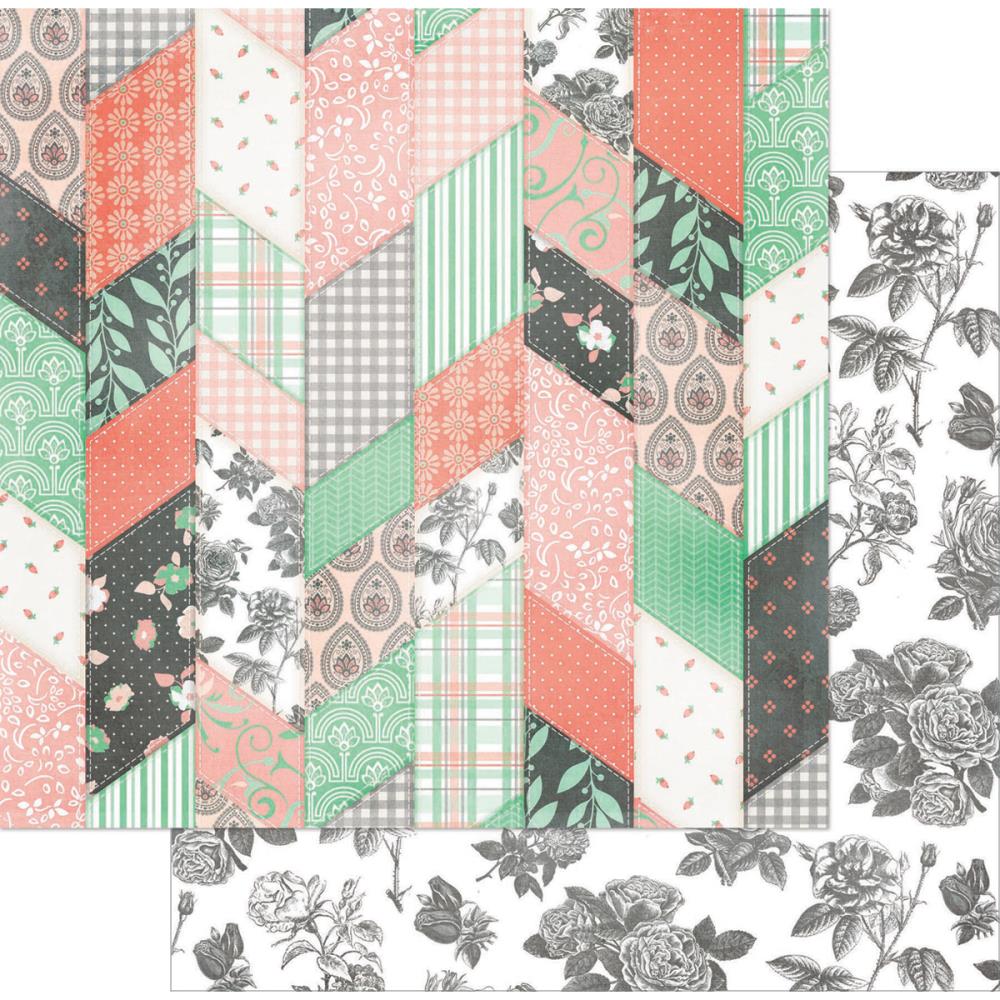 Двусторонняя бумага для скрапбукинга Bo Bunny "Pincushion" (Bob281)