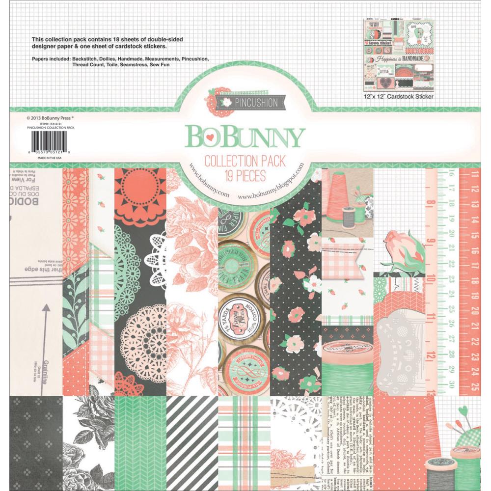 Набор бумаги 30 х 30 см Bo Bunny "Pincushion"