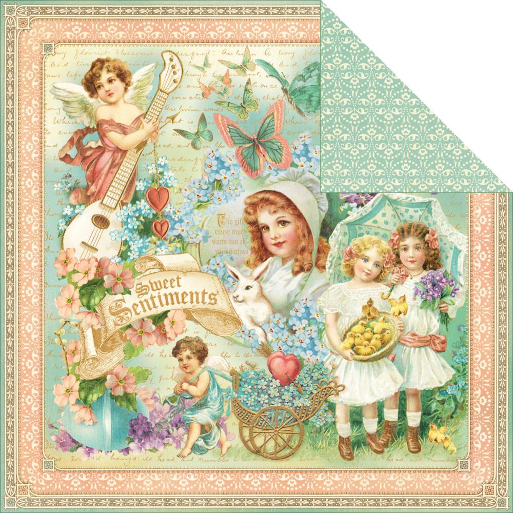 Двусторонняя бумага Graphic 45 "Sweet Sentiments" (G45-235)