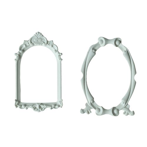 Объемные фигурки Scrapberrys ДЕКОРАТИВНЫЕ РАМКИ ,белый