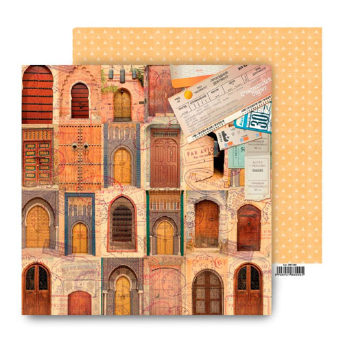 Бумага для скрапбукинга АртУзор "Путешествие", Билет на счастье (ART32),