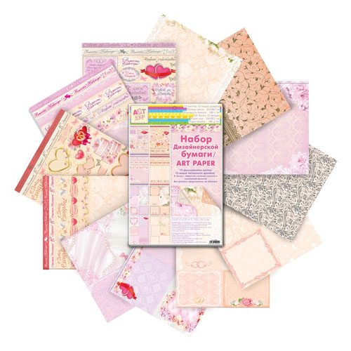 Набор бумаги А4 АртУзор "С Днем Свадьбы"