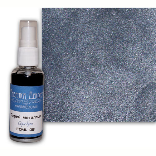 Спрей-металлик Фабрика Декору, Цвет Серебро.