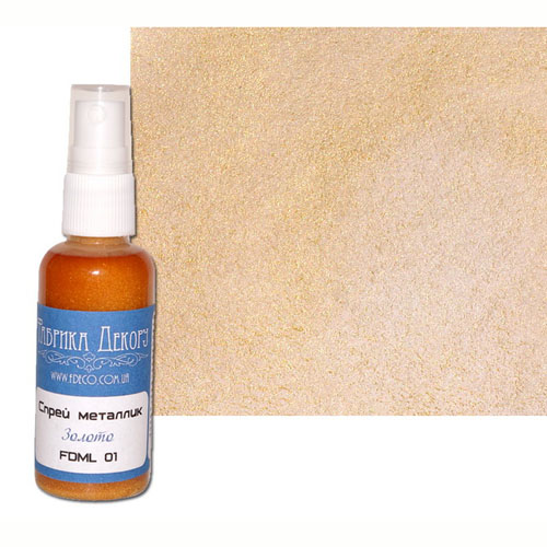 Спрей-металлик Фабрика Декору, Цвет Золото