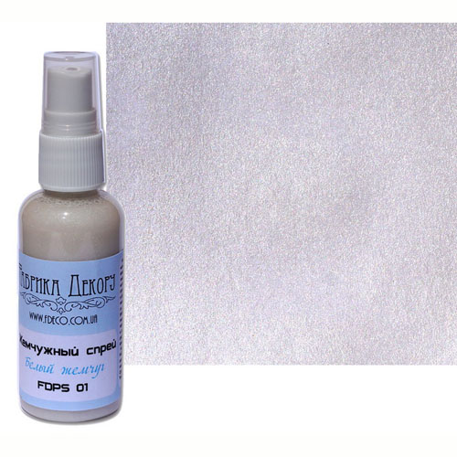 Жемчужный спрей Фабрика Декору, цвет Белый жемчуг.