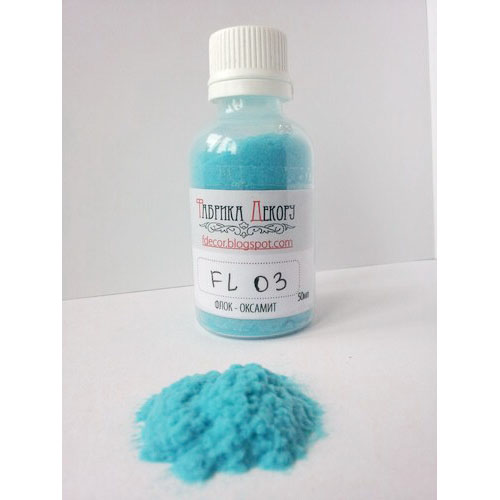 Бархатная пудра (Флок) Фабрика декору, цвет голубой