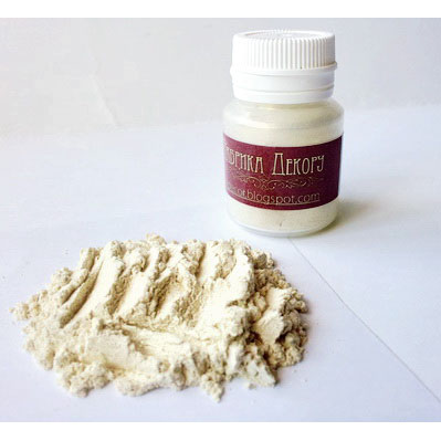 Перламутровая пудра Фабрика Декору , цвет белое золото