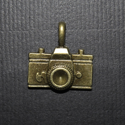 Подвеска металлическая "Фотоаппарат, цвет античный бронзовый