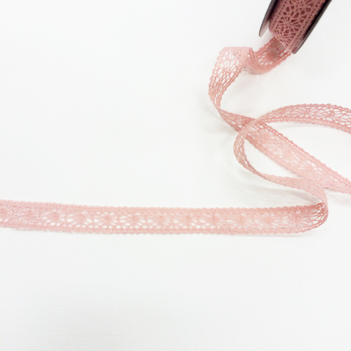 Кружево вязаное Gamma 13 мм, цвет розовый