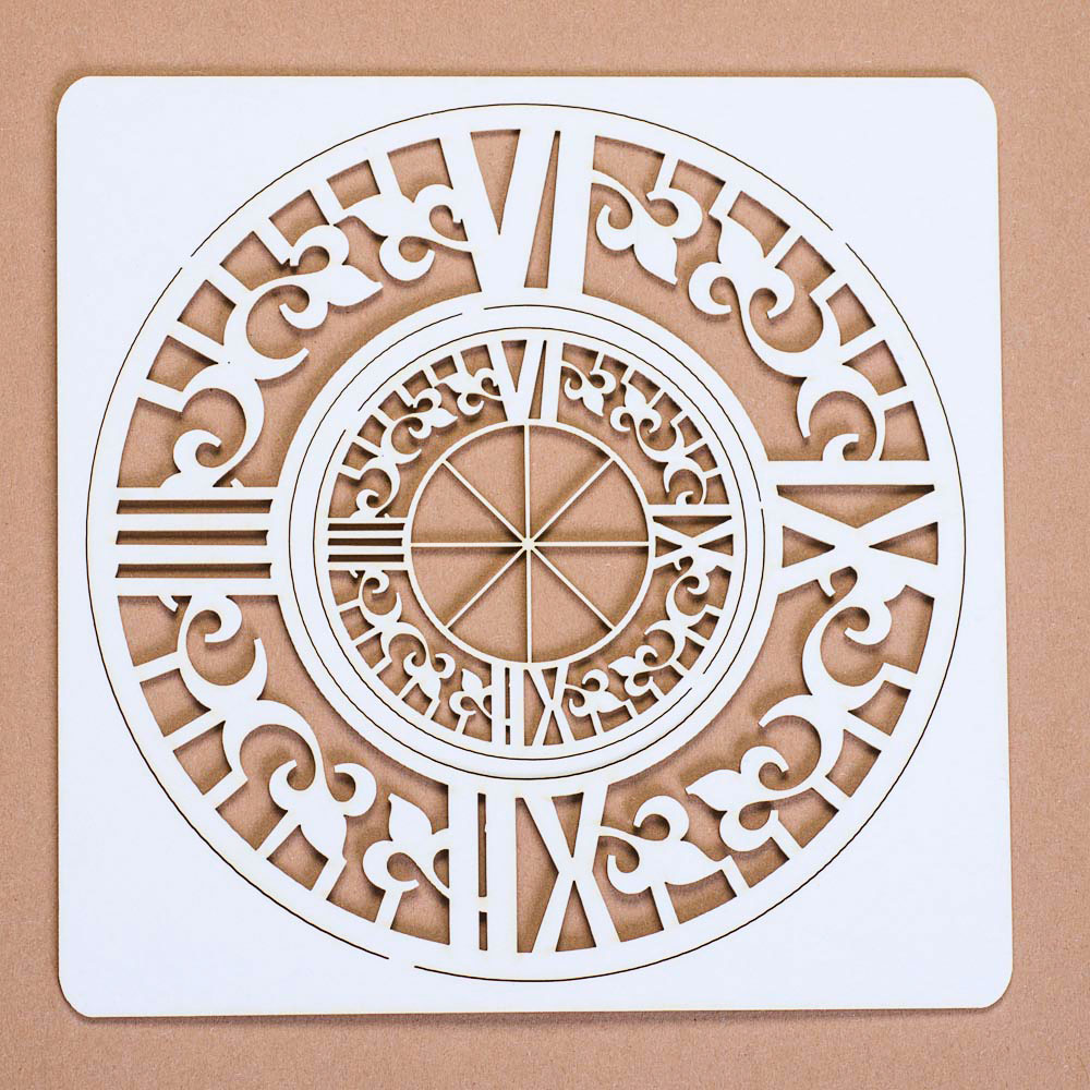 Вырубка из чипборда LAE "Часы-2"