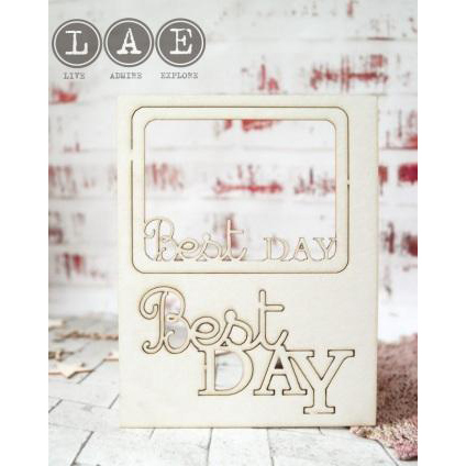 Вырубка из чипборда LAE "Лучший день"