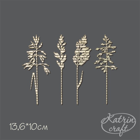 Гофрочипборд "Набор трав Петушок или курочка маленький"