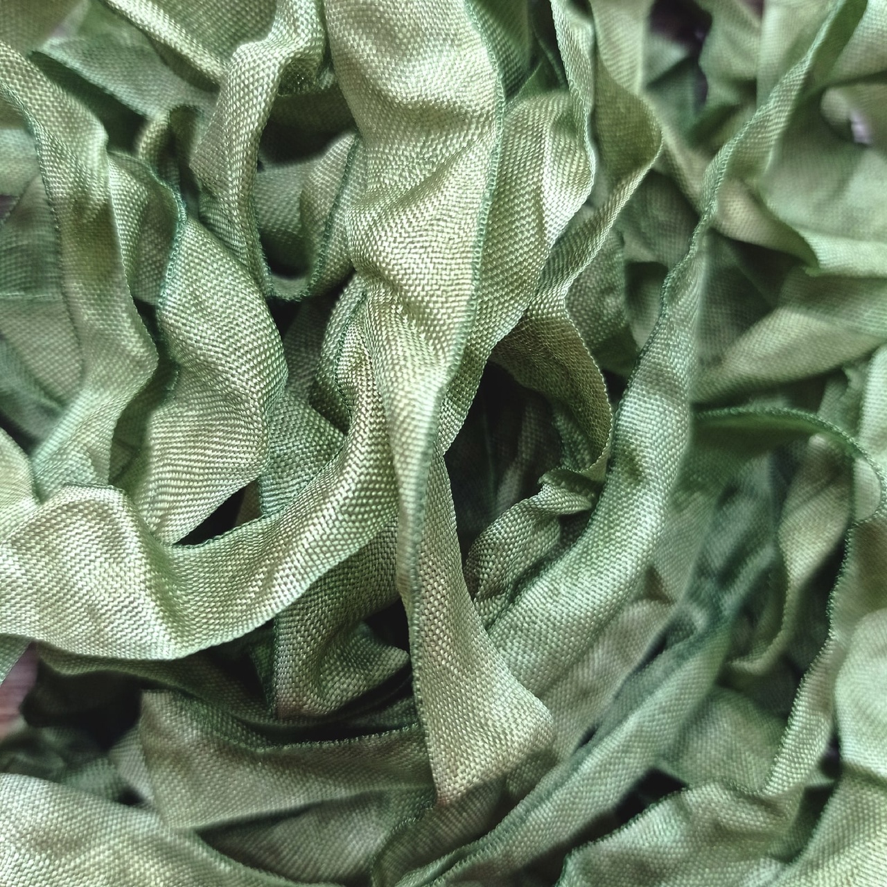 Шебби-лента Оливка