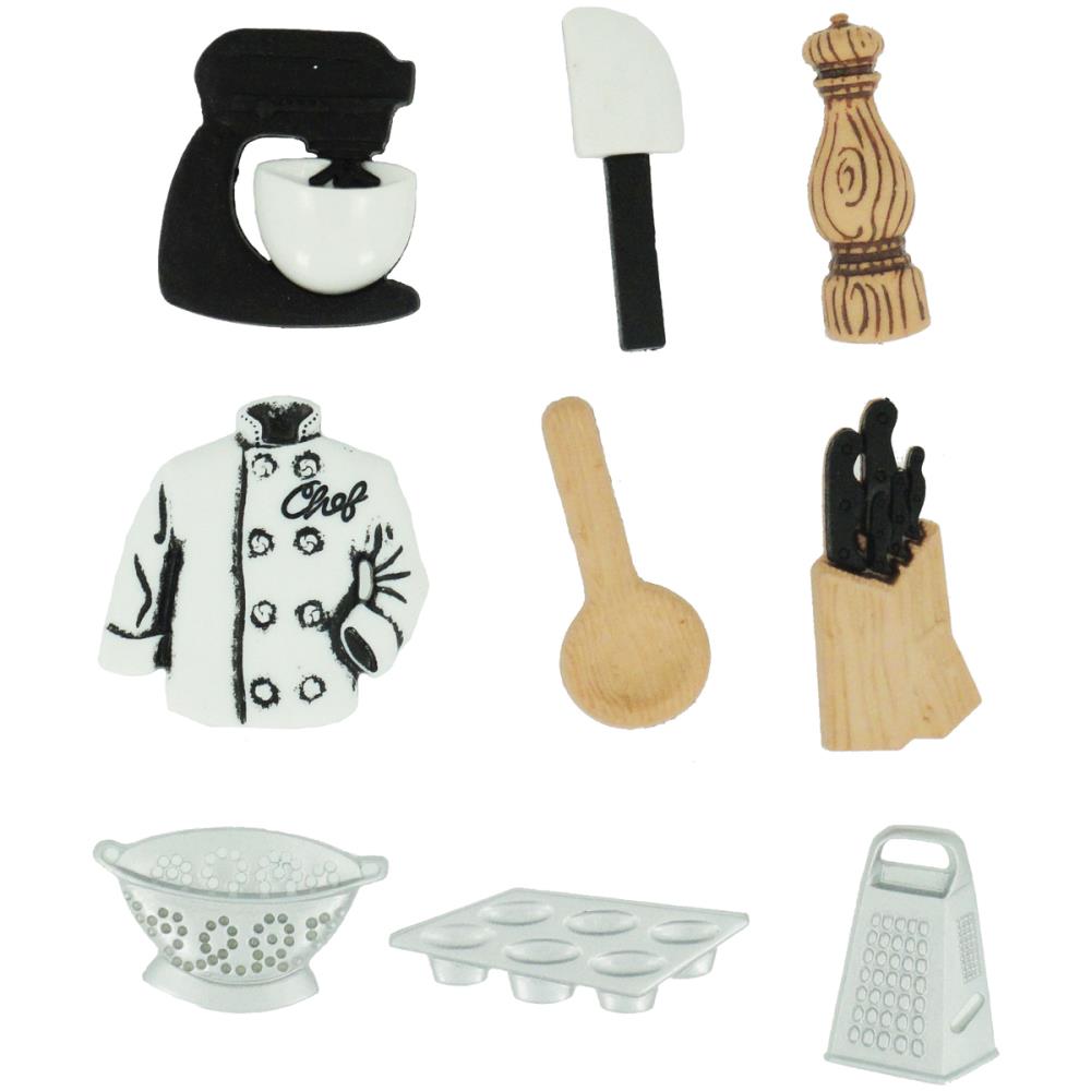Набор пуговиц Dress It Up "Шеф-повар"