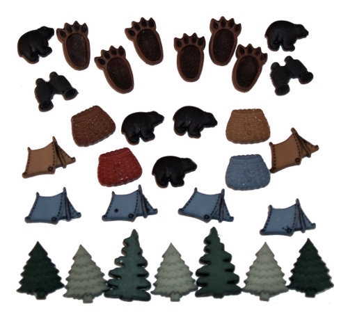 Набор пуговиц Dress It Up "Дикая местность"