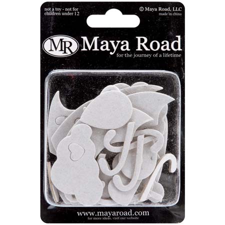 Вырубные элементы из чипборда Maya Road "Когда облака серые"