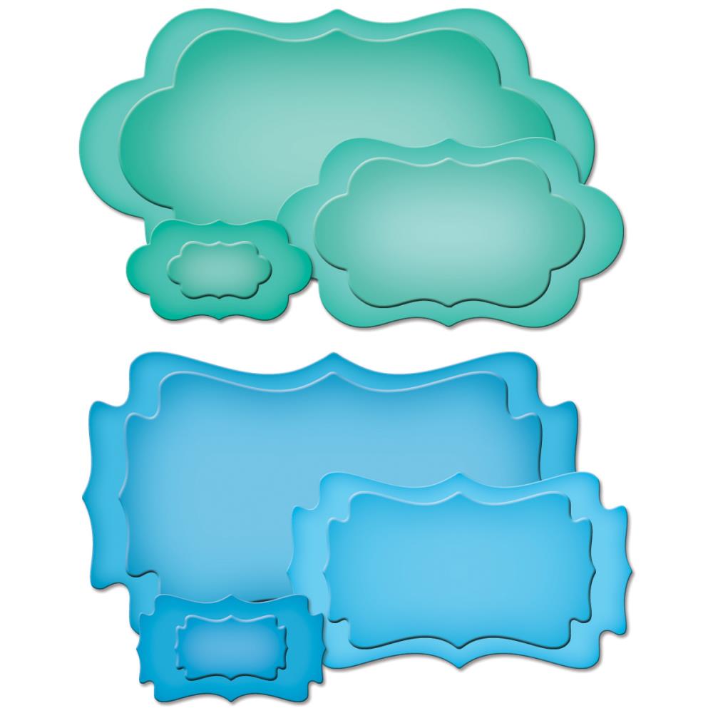 Ножи для вырубки Spellbinders D-Lites "Маленькие лейблы 1"