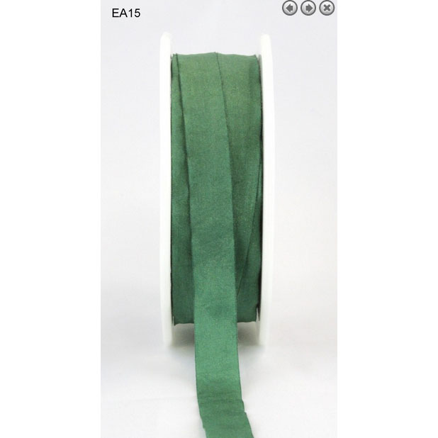 "Мятая" лента May Arts, цвет зелёный