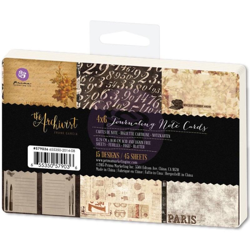Набор карточек 10 х 15 см Prima "The Archivist"