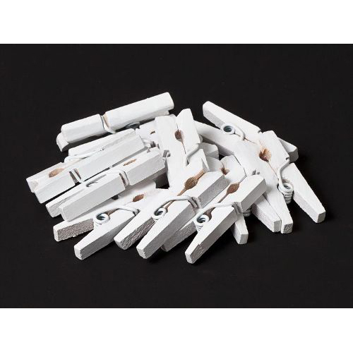 Мини-прищепки Scrapberrys, цвет белый