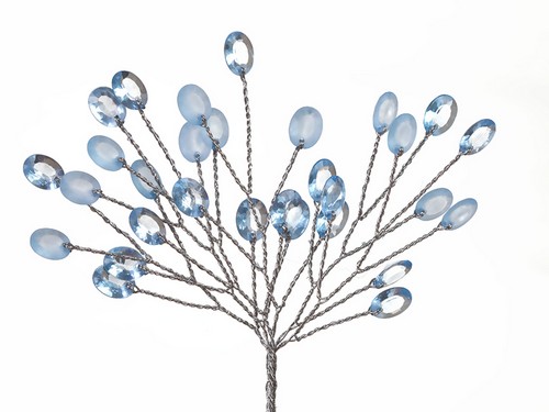 Мини-веточки с акриловыми капельками Scrapberrys ГОЛУБЫЕ