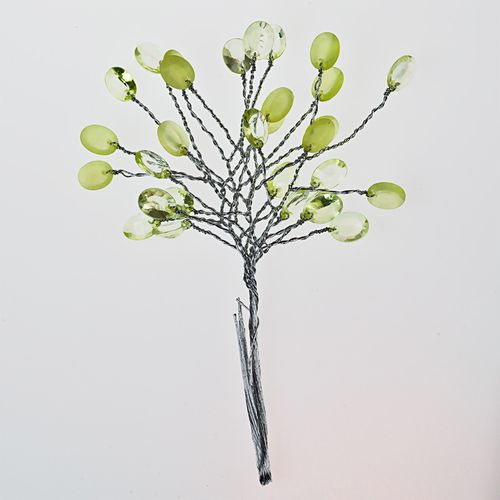 Мини-веточки с акриловыми капельками Scrapberrys ЗЕЛЁНЫЕ