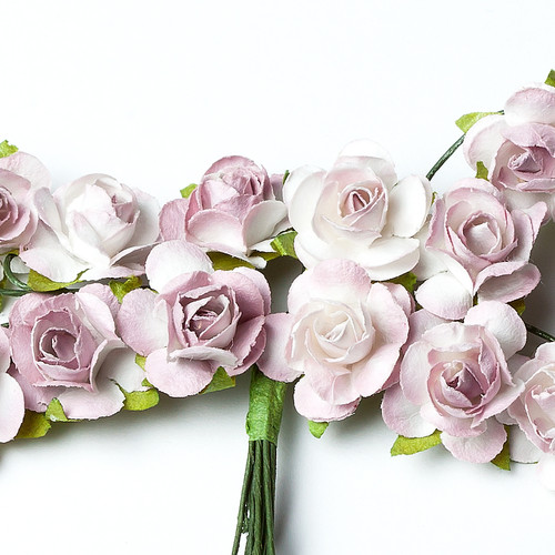 Набор розочек Scrapberrys 15 мм, цвет лиловый