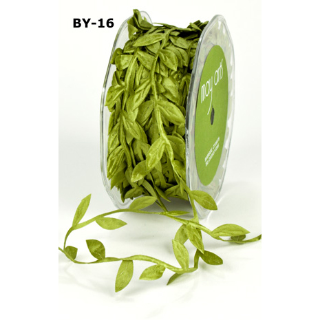 Лента-гирлянда May Arts "Листочки". Цвет оливковый.