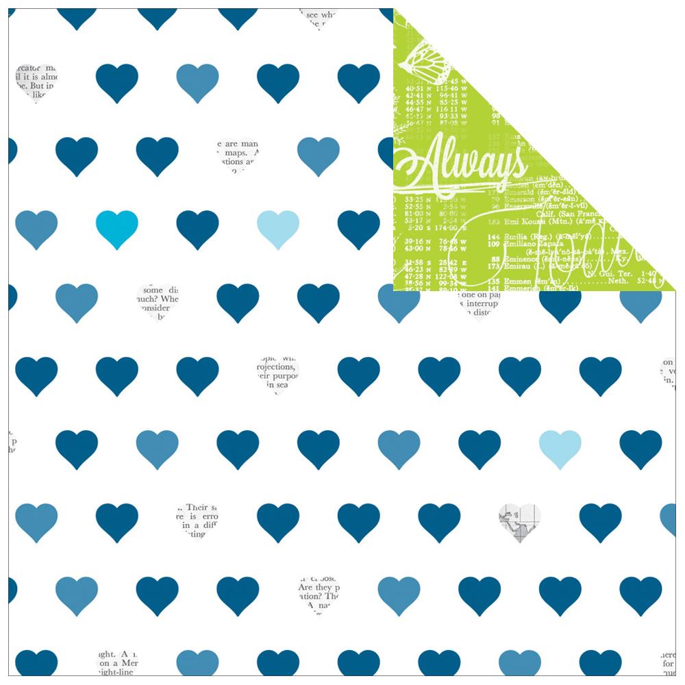 Двусторонняя бумага Studio Calico "Lemonlush"Passionate. (SC36)