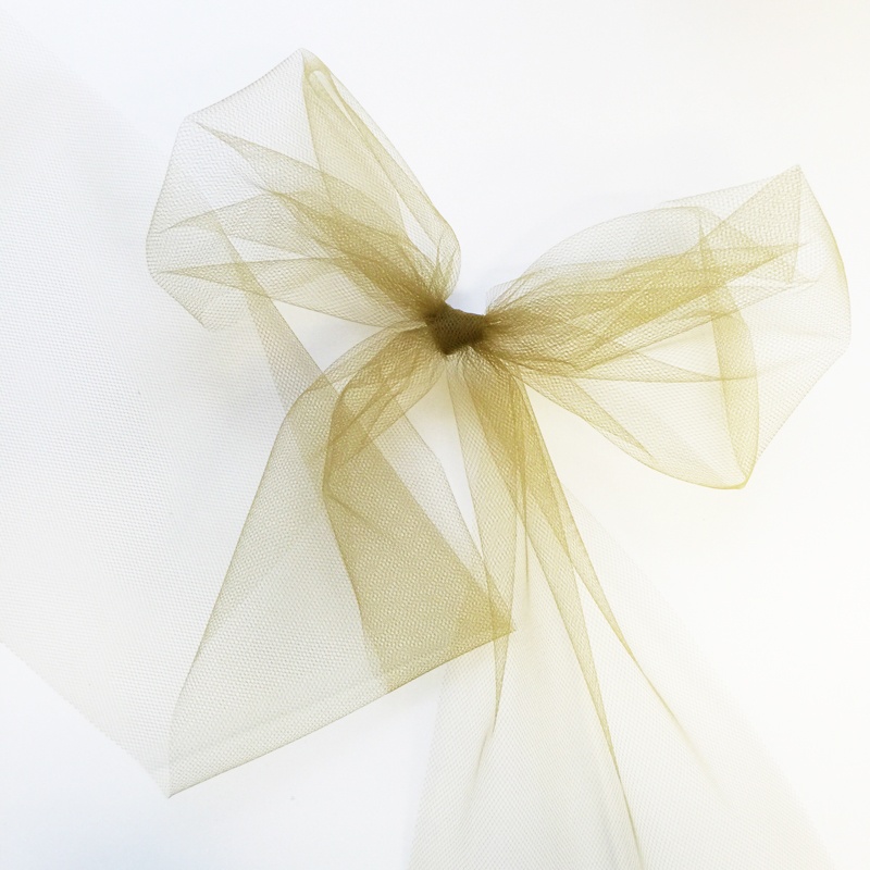 Тюль-сетка 15 см, цвет античный золотой