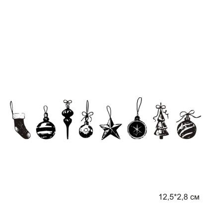 Штамп Stylish Stamps "Ёлочные игрушки"