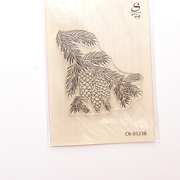 Штамп Stylish Stamps "Еловая ветка с шишками