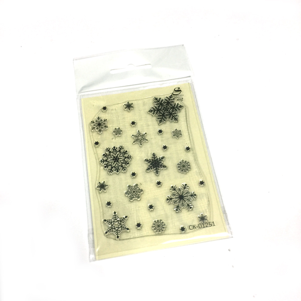 Штамп Stylish Stamps "Снежинки фон"