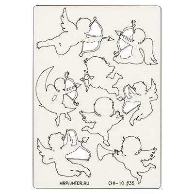 Вырубка из чипборда MrPainter "Купидоны"