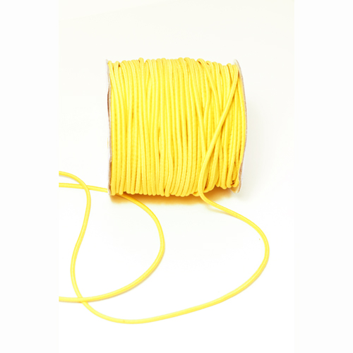 Резинка круглая 2 мм, цвет жёлтый