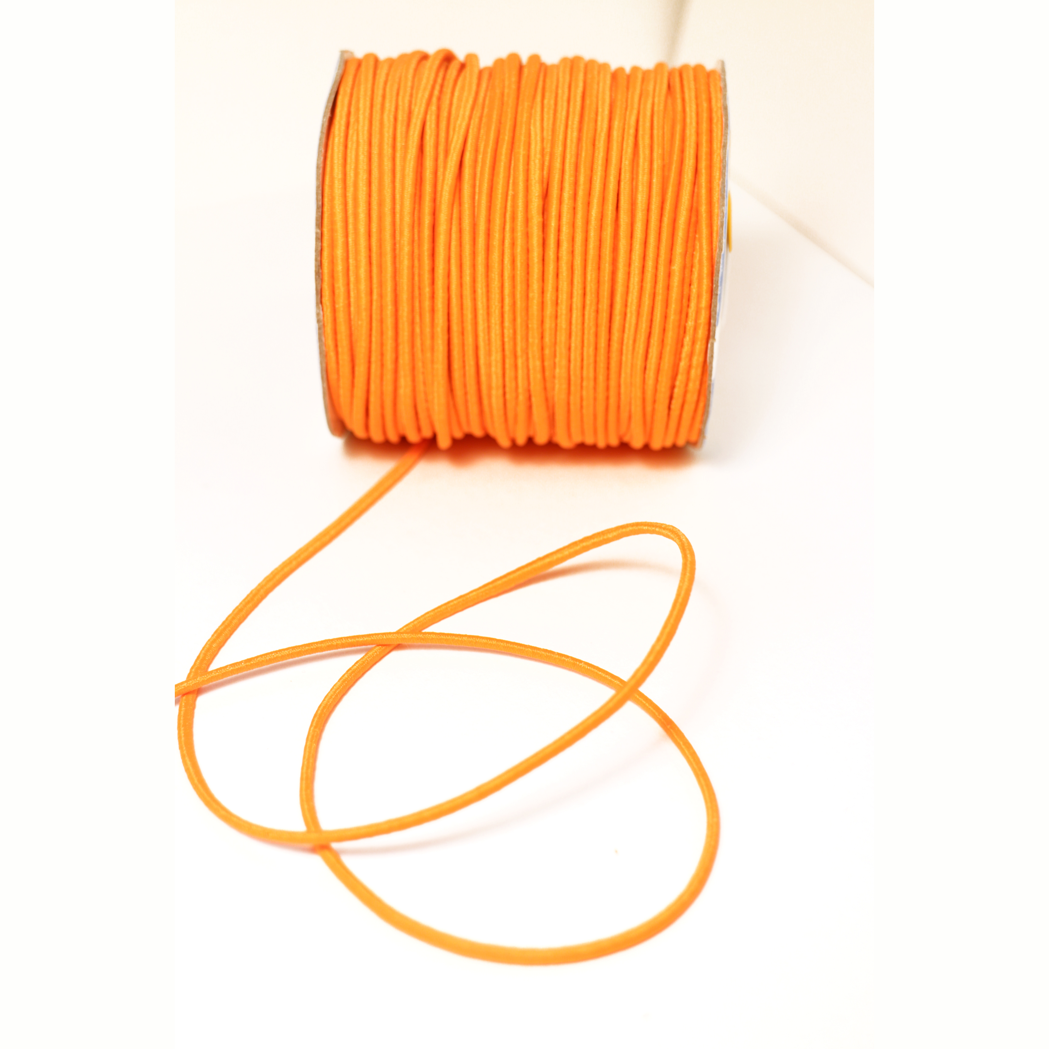 Шнур эластичный 2 мм, цвет оранжевый