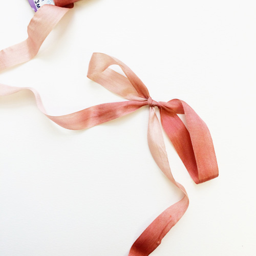 Лента шёлковая двухцветная 13 мм. Цвет розовый\коралловый