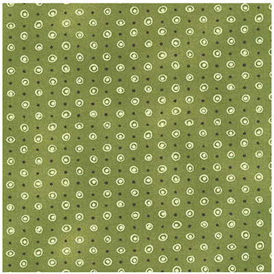 Ткань лоскутная 50 х 55 см "4514", оливковая с кружочками