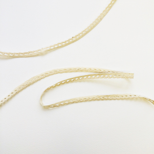 Кружево вязаное Gamma 6 мм, цвет кремовый