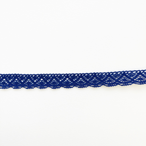 Кружево вязаное Gamma 14 мм, цвет синий