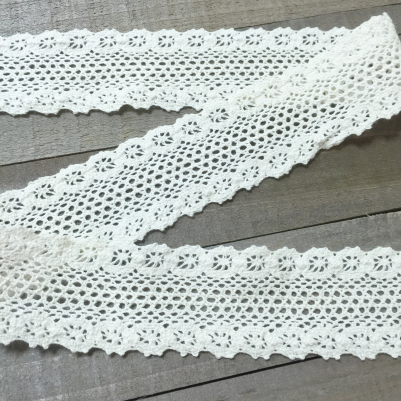 Кружево вязаное Gamma 45 мм, цвет кремовый