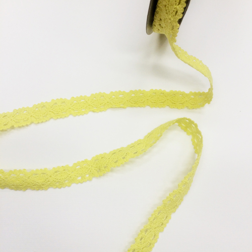 Кружево вязаное Gamma 18 мм, цвет жёлтый