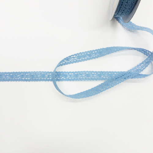 Кружево вязаное Gamma 13 мм, цвет небесный голубой