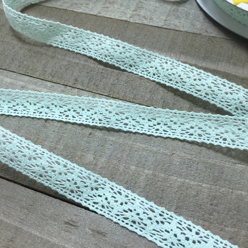 Кружево вязаное Gamma 13 мм, цвет мятный
