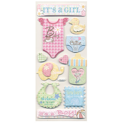 Объёмные наклейки MrPainter "Малыши"