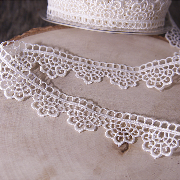 Гипюр "Ракушка" 2,5 см, цвет кремовый