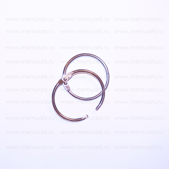 кольцо для альбома 32 мм, цвет серебряный